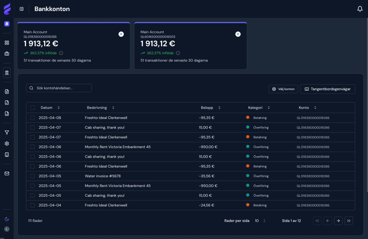 Bank integration preview