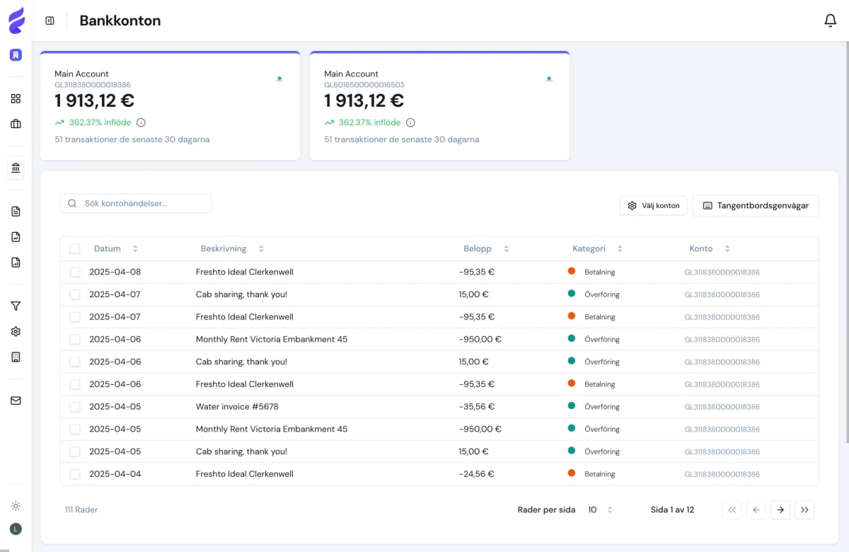 Bank integration preview